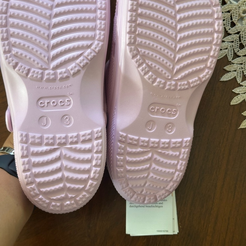 crocs baya faux shearling lined clog Ballerina pink - Picture 6 of 8